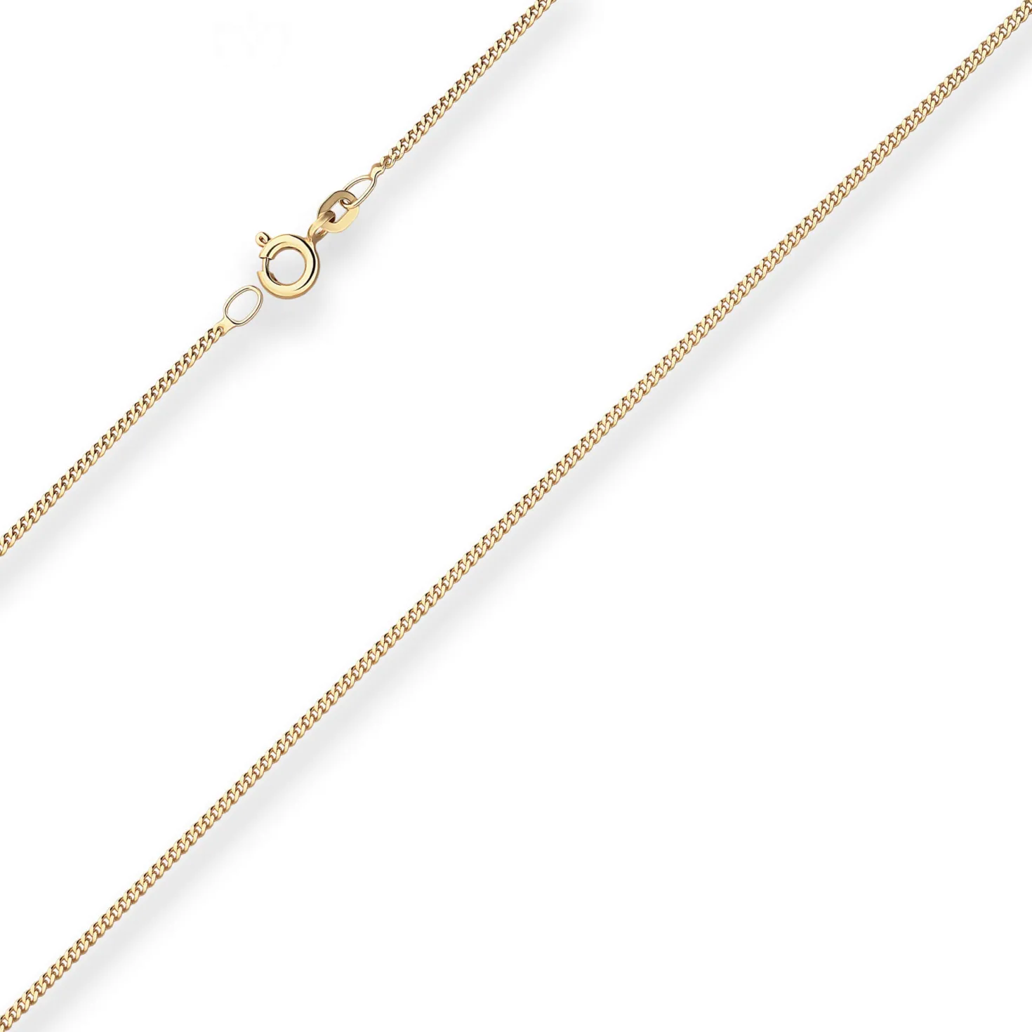 1,4mm Panzerkette Goldkette Collier Halskette aus 333 Gold Gelbgold 38cm