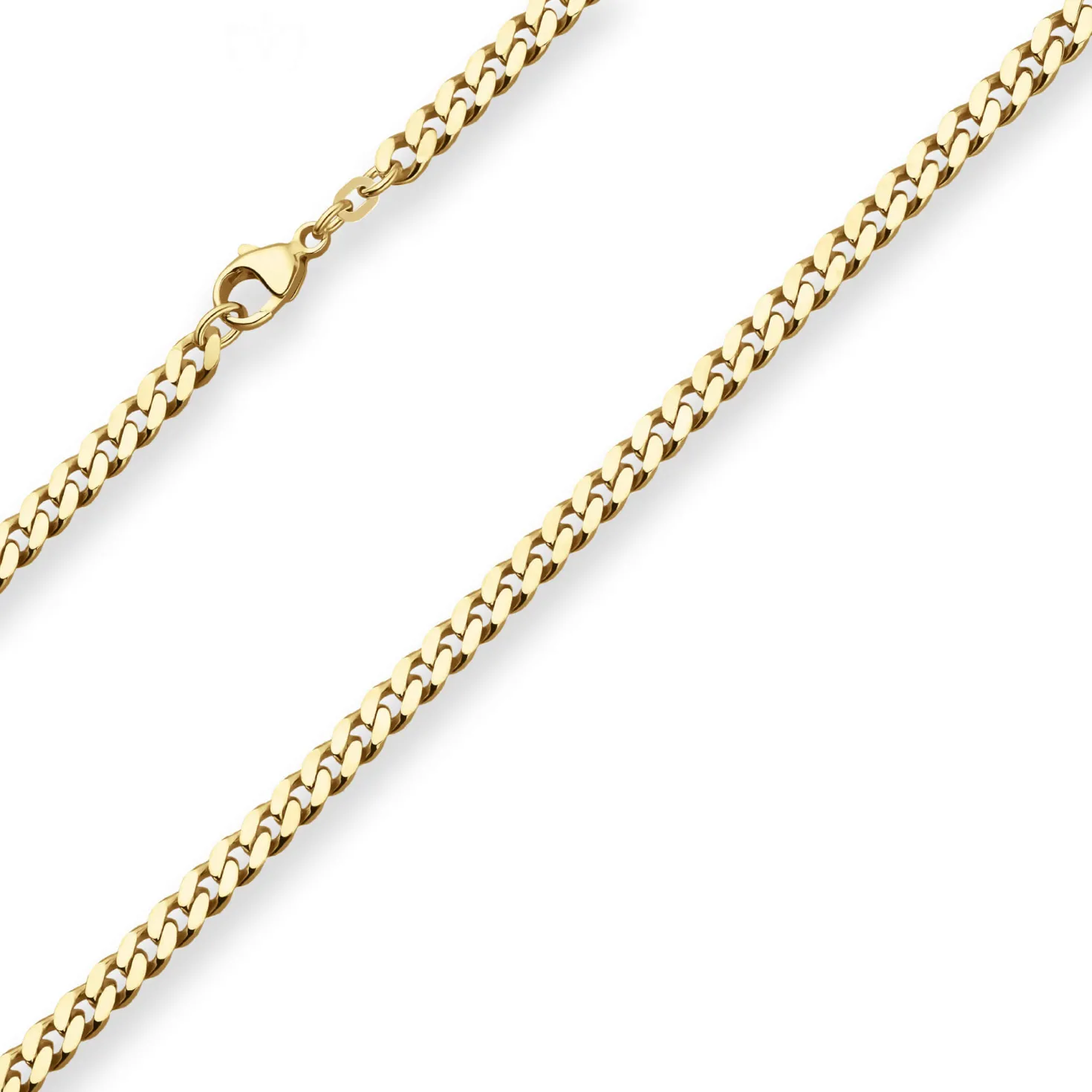 4,7mm Panzerkette Goldkette Collier Halskette aus 585 Gold Gelbgold 50cm