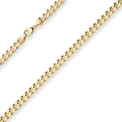 5,4mm Panzerkette Goldkette Collier Halskette aus 585 Gold Gelbgold 50cm