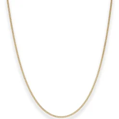 1,6mm Panzerkette Goldkette Collier Halskette aus 585 Gold Gelbgold 45cm