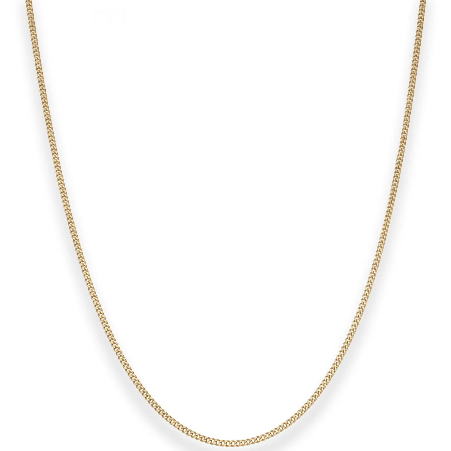 1,6mm Panzerkette Goldkette Collier Halskette aus 585 Gold Gelbgold 45cm
