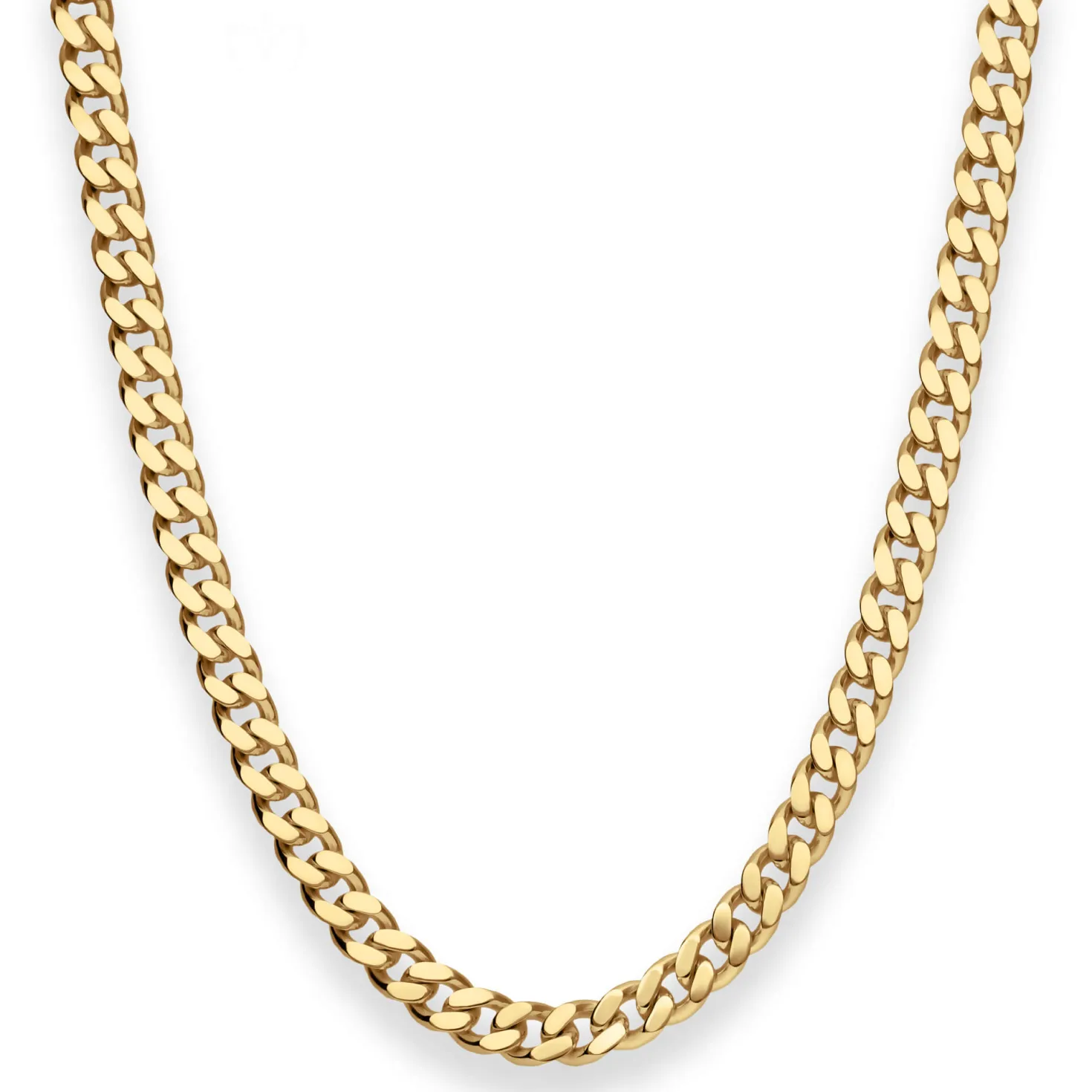 6,3mm Panzerkette Goldkette Collier Halskette aus 333 Gold Gelbgold 60cm