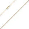 1,2mm Panzerkette Goldkette Collier Halskette aus 585 Gold Gelbgold 38cm