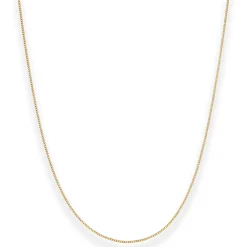 1,1mm Panzerkette Goldkette Collier Halskette aus 585 Gold Gelbgold 36cm