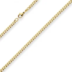 4,1mm Panzerkette Goldkette Collier Halskette aus 333 Gold Gelbgold 50cm