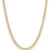 4,1mm Panzerkette Goldkette Collier Halskette aus 333 Gold Gelbgold 55cm