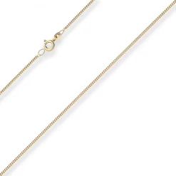 1,4mm Panzerkette Goldkette Collier Halskette aus 333 Gold Gelbgold 60cm