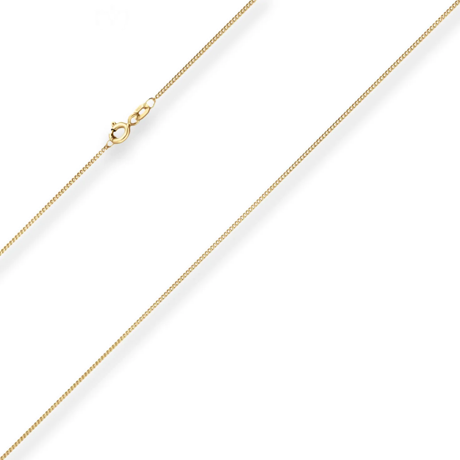 1,1mm Panzerkette Goldkette Collier Halskette aus 333 Gold Gelbgold 38cm