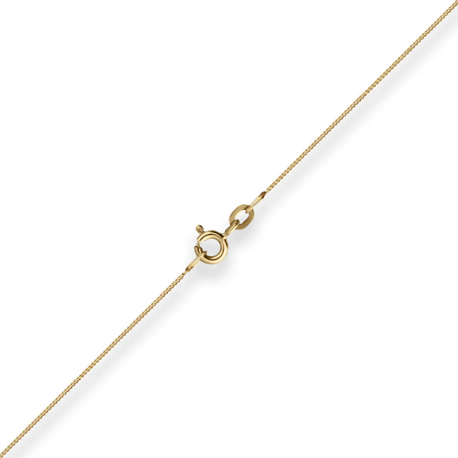 0,8mm Panzerkette Goldkette Collier Halskette aus 585 Gold Gelbgold 50cm