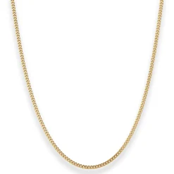 2,1mm Panzerkette Goldkette Collier Halskette aus 375 Gold Gelbgold 50cm