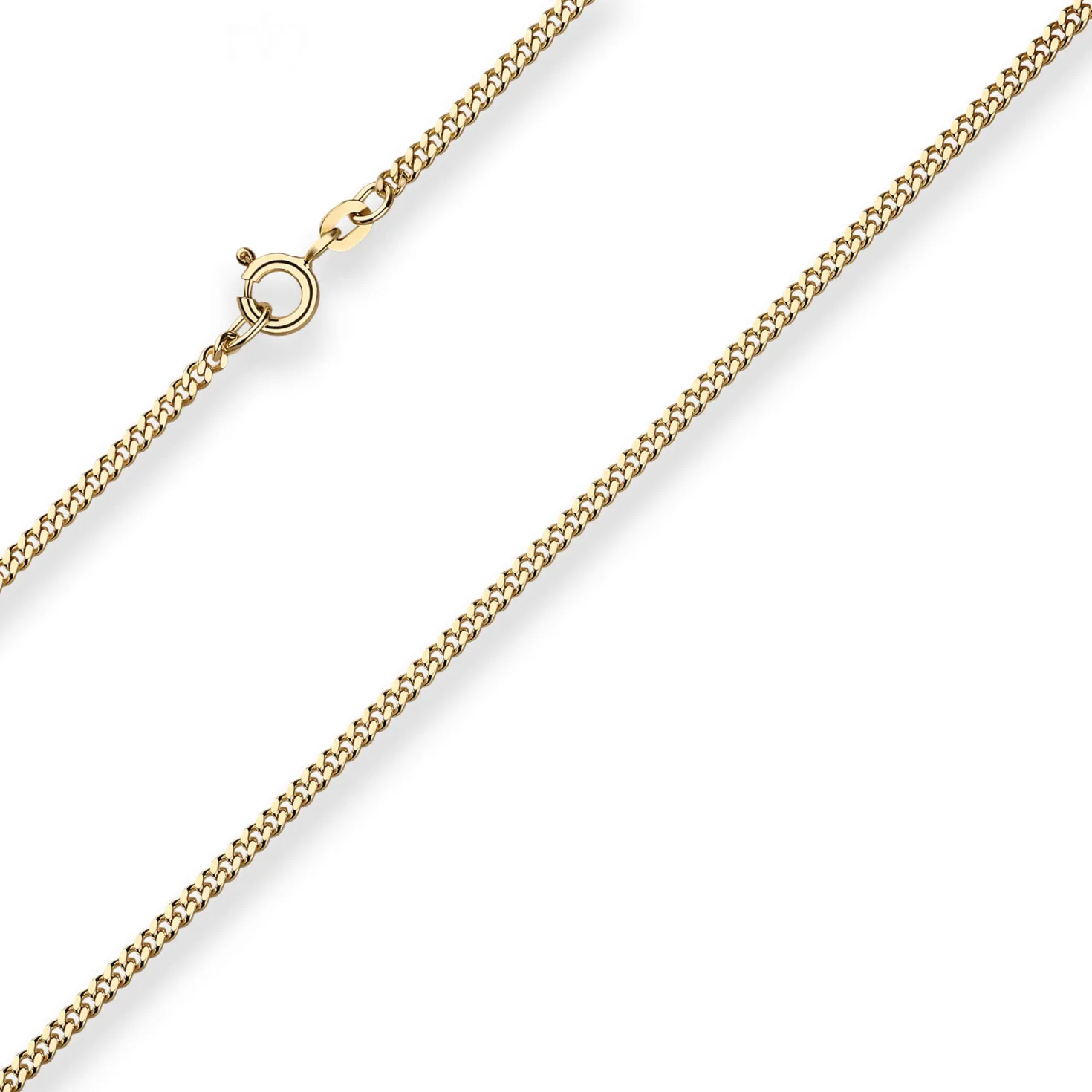 2,1mm Panzerkette Goldkette Collier Halskette aus 333 Gold Gelbgold 50cm