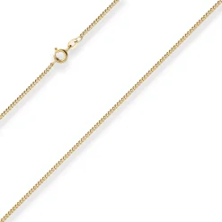 1,7mm Panzerkette Goldkette Collier Halskette aus 333 Gold Gelbgold 50cm