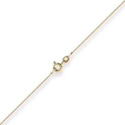 0,8mm Panzerkette Goldkette Collier Halskette aus 333 Gold Gelbgold 38cm