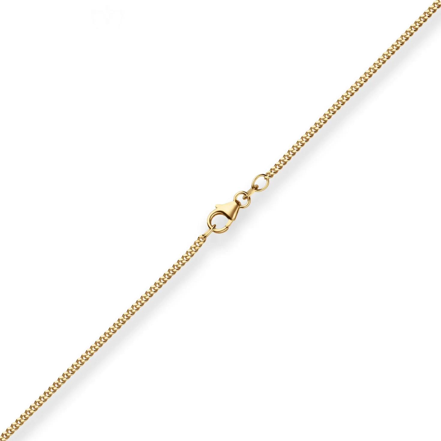 1,7mm Panzerkette Goldkette Collier Halskette aus 750 Gold Gelbgold 36cm