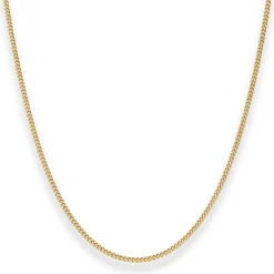1,7mm Panzerkette Goldkette Collier Halskette aus 375 Gold Gelbgold 60cm