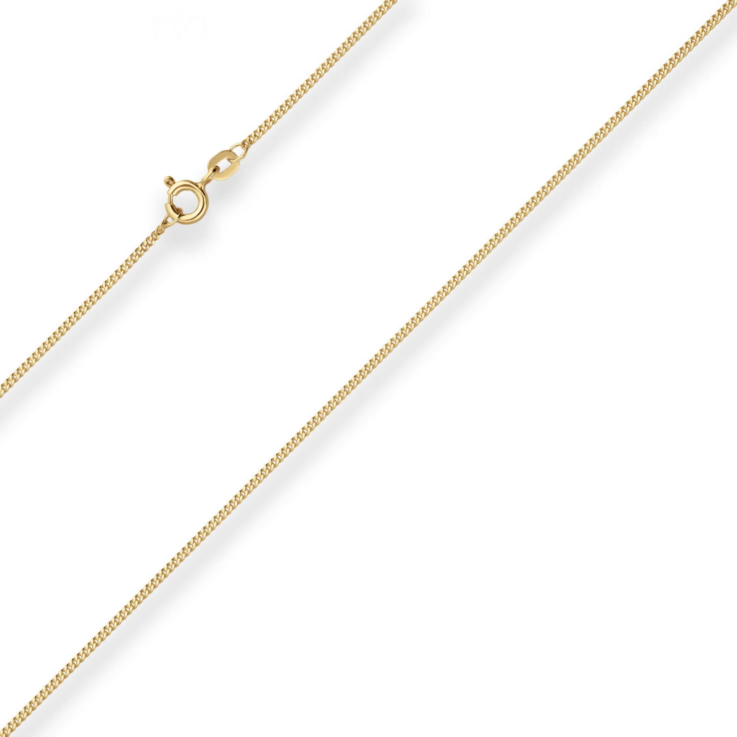 1,2mm Panzerkette Goldkette Collier Halskette aus 585 Gold Gelbgold 42cm