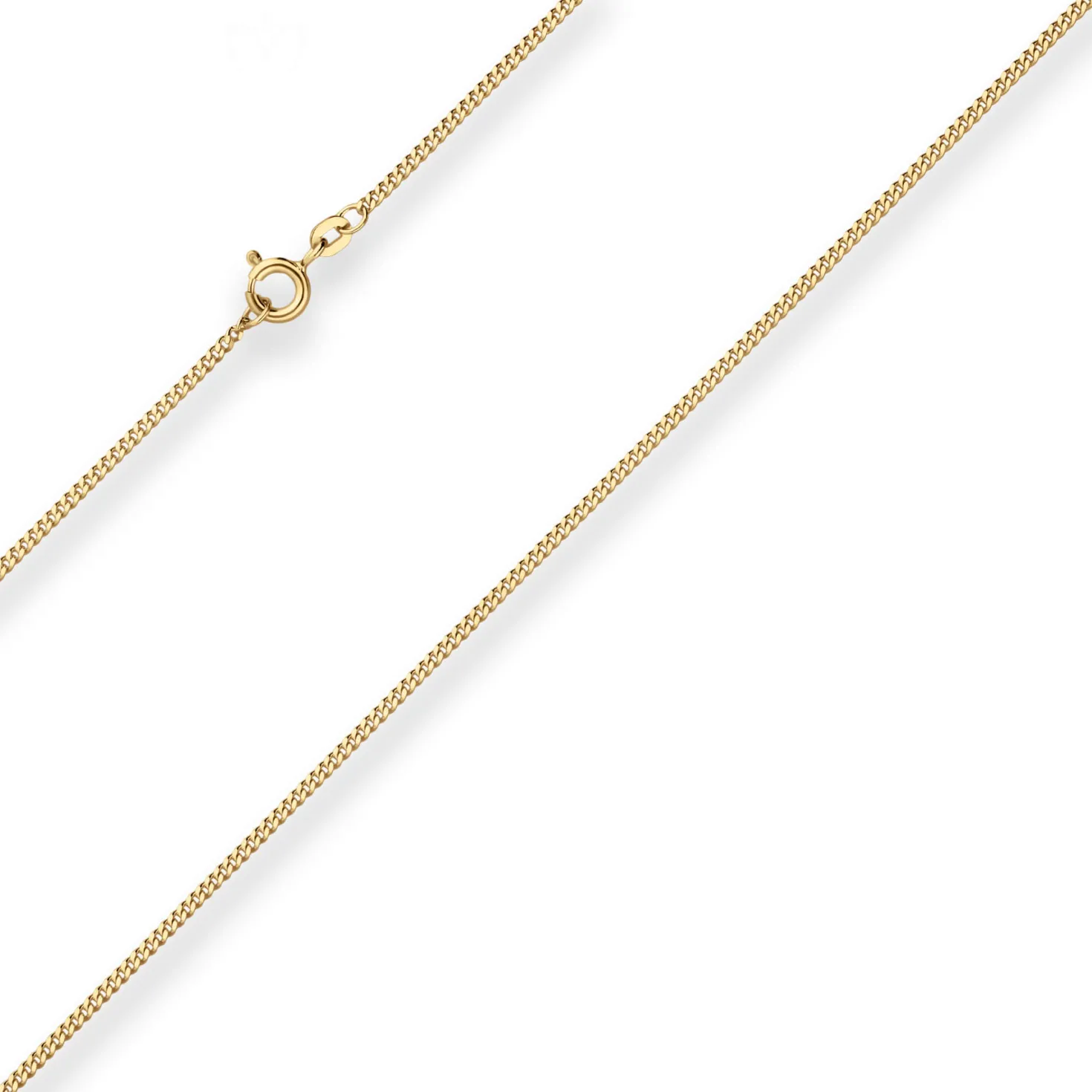 1,6mm Panzerkette Goldkette Collier Halskette aus 333 Gold Gelbgold 60cm