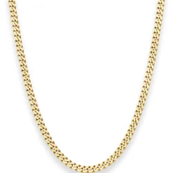 4,1mm Panzerkette Goldkette Collier Halskette aus 585 Gold Gelbgold 55cm
