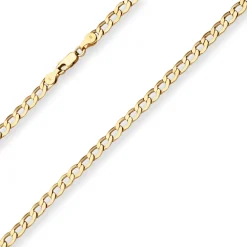 5,6mm Panzerkette Goldkette Collier Halskette aus 375 Gold Gelbgold 60cm