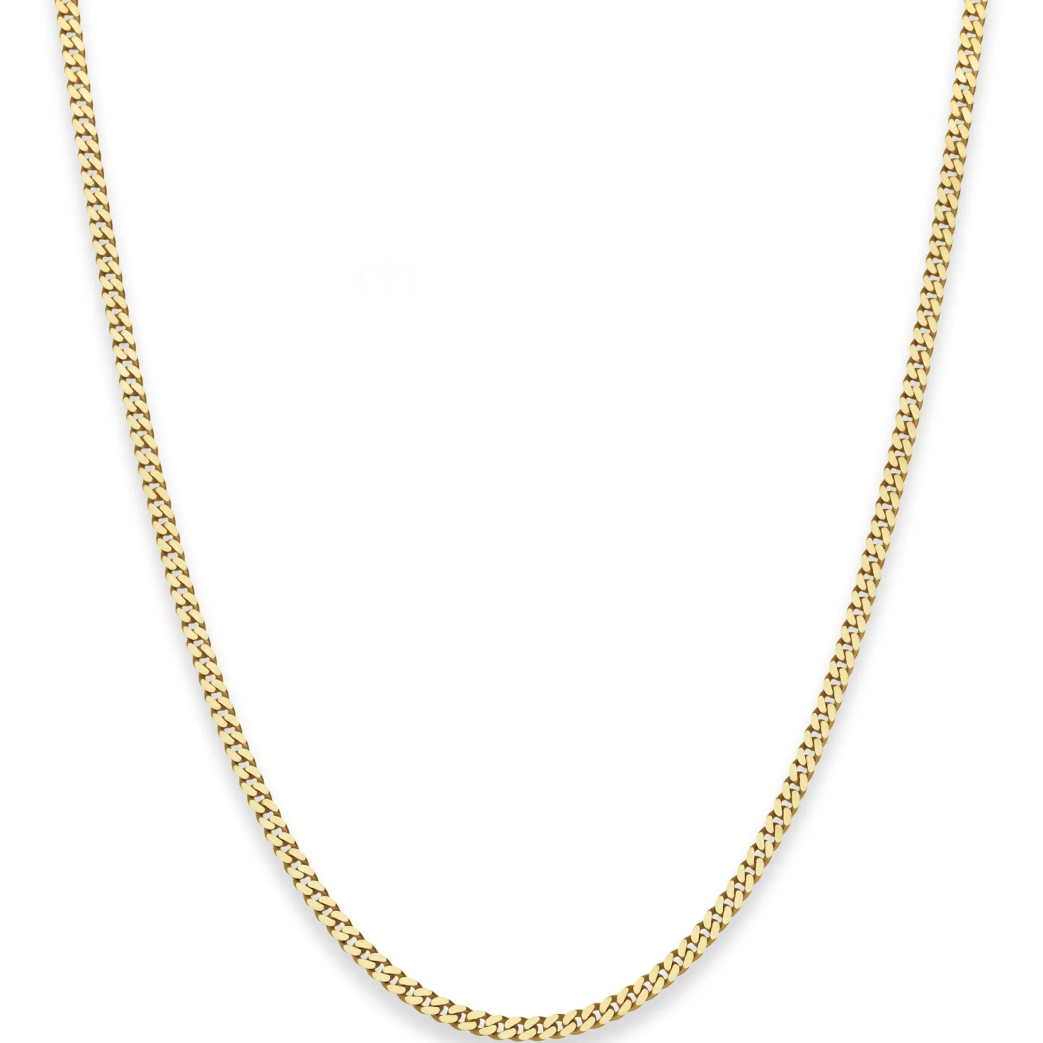 2,4mm Panzerkette Goldkette Collier Halskette aus 333 Gold Gelbgold 55cm