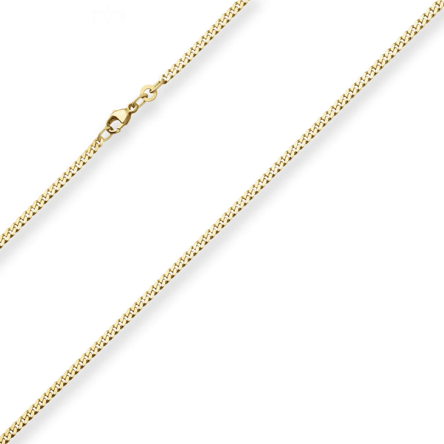 2,4mm Panzerkette Goldkette Collier Halskette aus 333 Gold Gelbgold 55cm