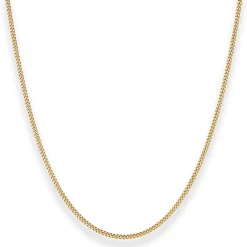 1,6mm Panzerkette Goldkette Collier Halskette aus 333 Gold Gelbgold 45cm