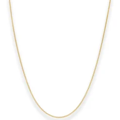 1,2mm Panzerkette Goldkette Collier Halskette aus 750 Gold Gelbgold 45cm