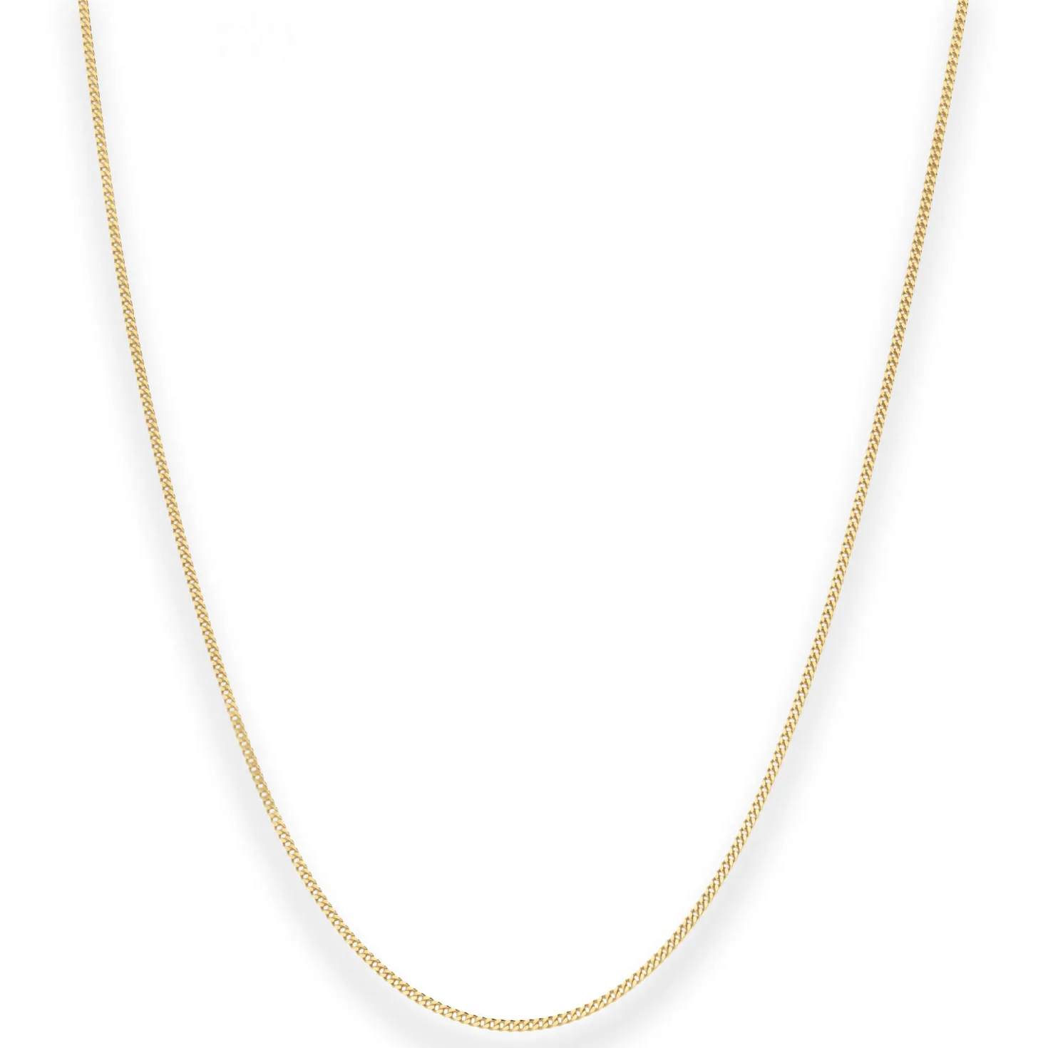 1,2mm Panzerkette Goldkette Collier Halskette aus 750 Gold Gelbgold 45cm