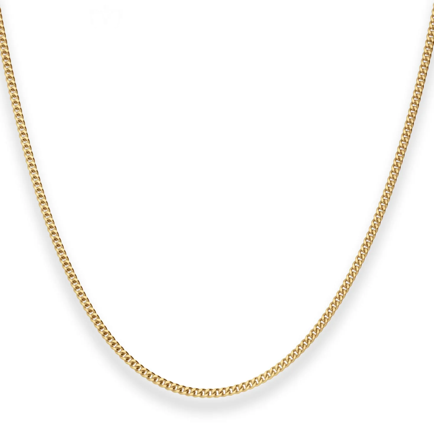 1,7mm Panzerkette Goldkette Collier Halskette aus 750 Gold Gelbgold 60cm