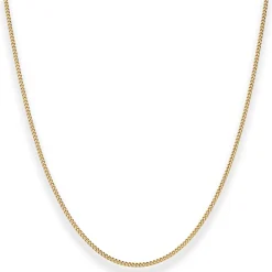 1,4mm Panzerkette Goldkette Collier Halskette aus 750 Gold Gelbgold 36cm
