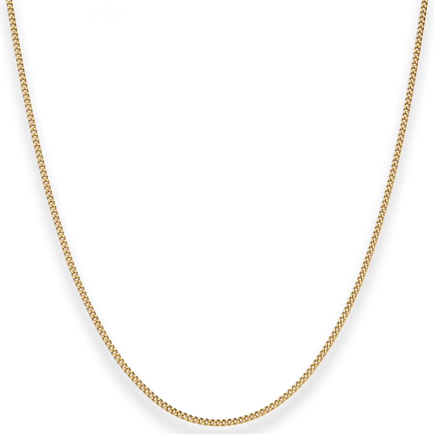 1,4mm Panzerkette Goldkette Collier Halskette aus 750 Gold Gelbgold 36cm