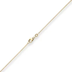 1,1mm Panzerkette Goldkette Collier Halskette aus 375 Gold Gelbgold 38cm