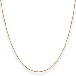 0,8mm Panzerkette Goldkette Collier Halskette aus 333 Gold Gelbgold 36cm