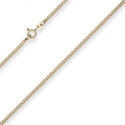 2,1mm Panzerkette Goldkette Collier Halskette aus 333 Gold Gelbgold 38cm