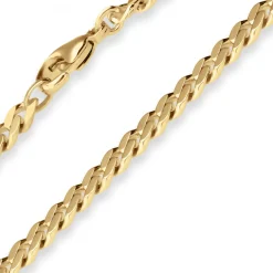 5,4mm Panzerkette Goldkette Collier Halskette aus 333 Gold Gelbgold 55cm