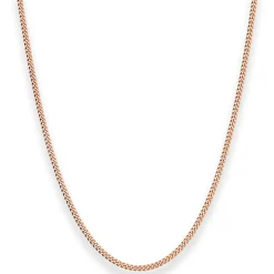2,1mm Panzerkette Goldkette Collier Halskette aus 585 Gold Rotgold 45cm
