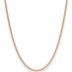 2,1mm Panzerkette Goldkette Collier Halskette aus 585 Gold Rotgold 45cm