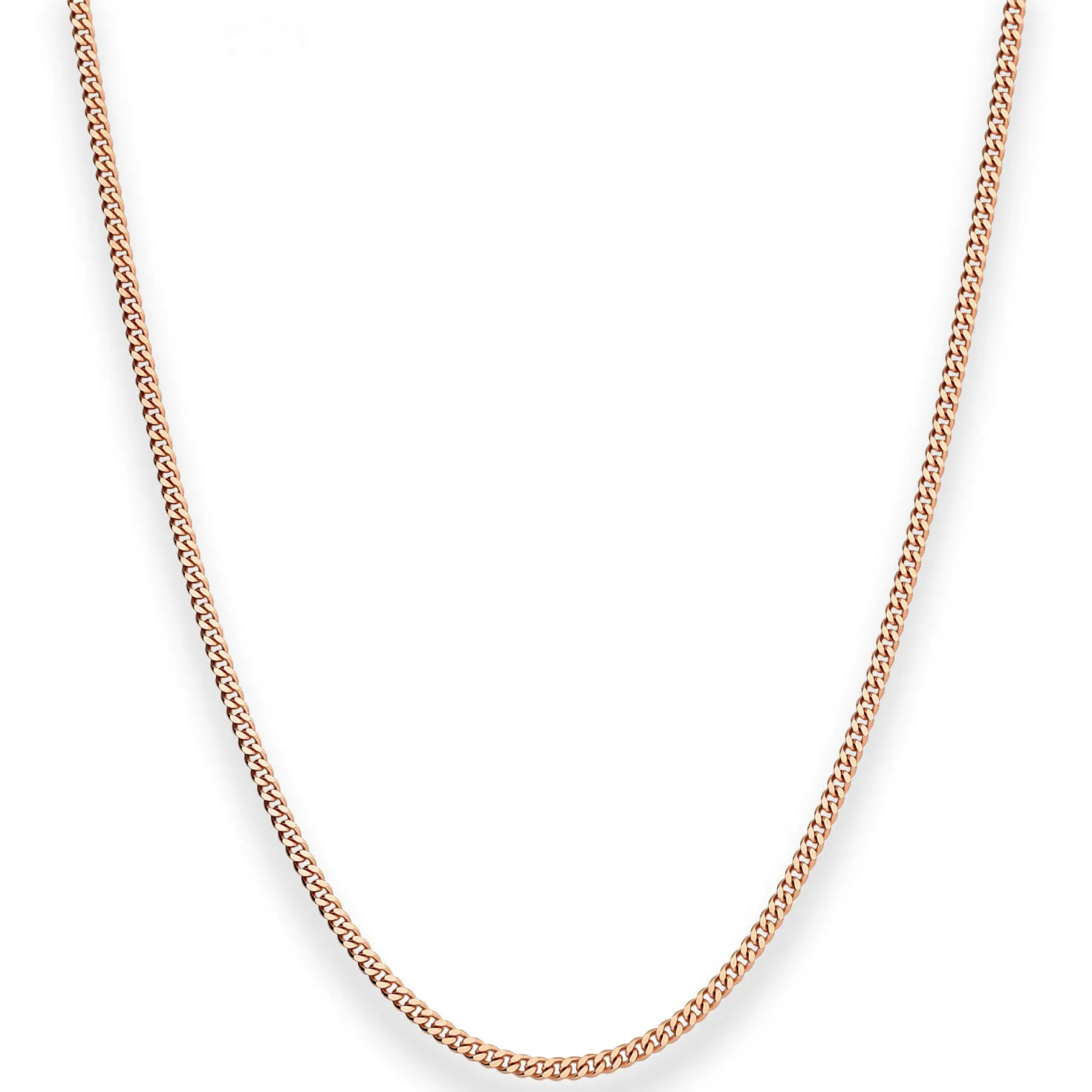 2,1mm Panzerkette Goldkette Collier Halskette aus 585 Gold Rotgold 45cm