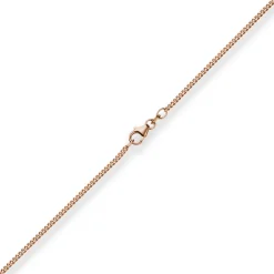1,7mm Panzerkette Goldkette Collier Halskette aus 750 Gold Rotgold 45cm