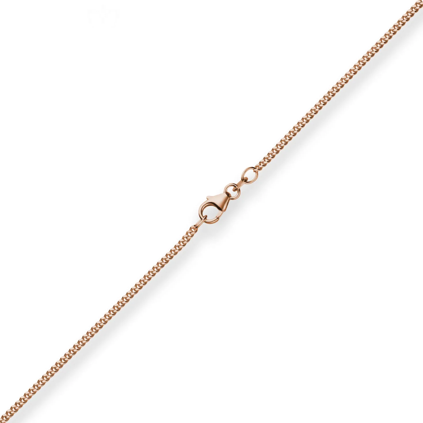 1,7mm Panzerkette Goldkette Collier Halskette aus 750 Gold Rotgold 45cm