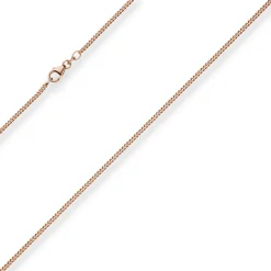 1,7mm Panzerkette Goldkette Collier Halskette aus 750 Gold Rotgold 45cm