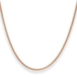1,7mm Panzerkette Goldkette Collier Halskette aus 750 Gold Rotgold 45cm