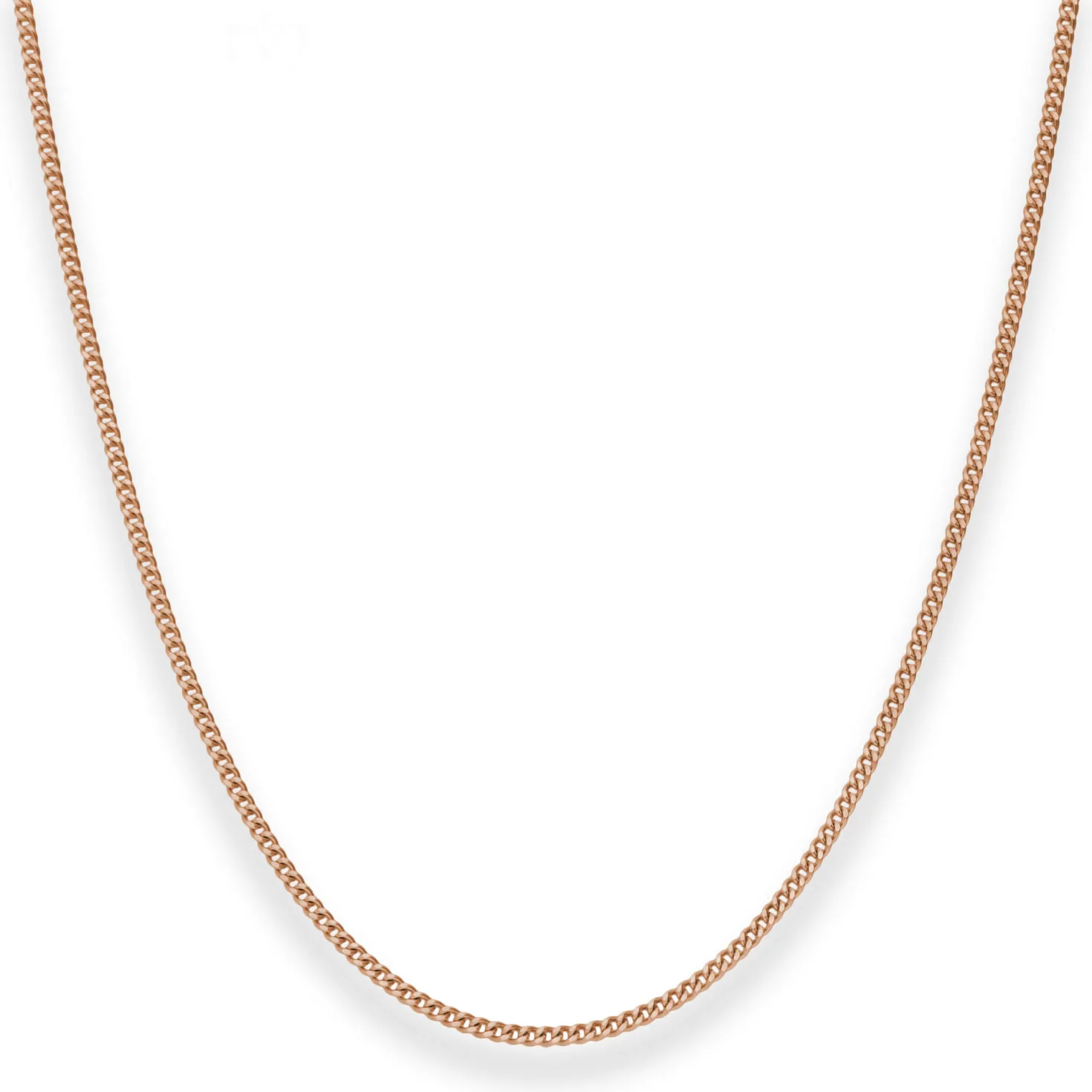 1,7mm Panzerkette Goldkette Collier Halskette aus 585 Gold Rotgold 45cm
