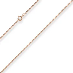1,7mm Panzerkette Goldkette Collier Halskette aus 585 Gold Rotgold 45cm