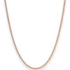 2,1mm Panzerkette Goldkette Collier Halskette aus 585 Gold Rotgold 50cm