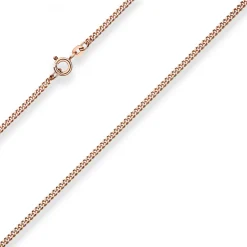 2,1mm Panzerkette Goldkette Collier Halskette aus 585 Gold Rotgold 50cm