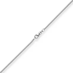 1,7mm Panzerkette Goldkette Collier Halskette aus 750 Gold Weißgold 50cm
