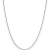 1,4mm Panzerkette Goldkette Collier Halskette aus 333 Gold Weißgold 60cm