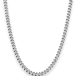 4,2mm Panzerkette Goldkette Collier Halskette aus 585 Gold Weißgold 70cm
