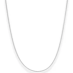 1,1mm Panzerkette Goldkette Collier Halskette aus 585 Gold Weißgold 36cm